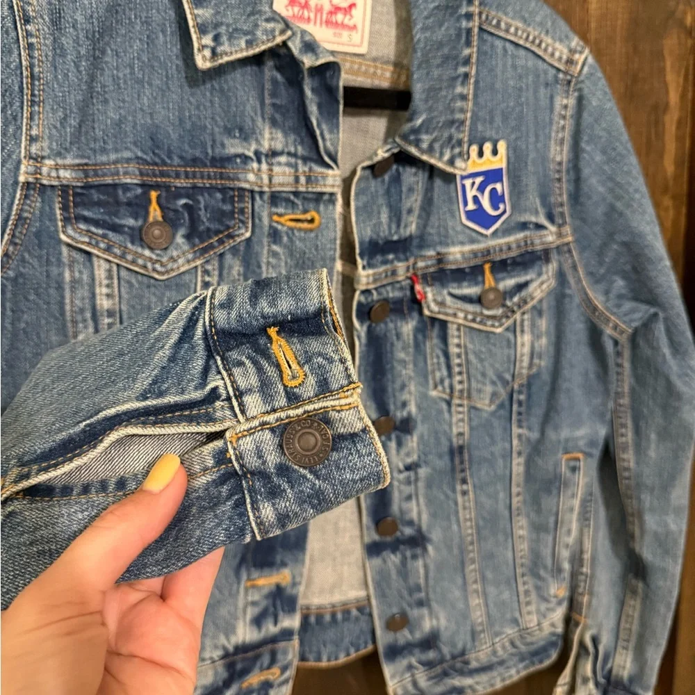Blue Denim Jacket with KC Patch - Picture 4 of 5